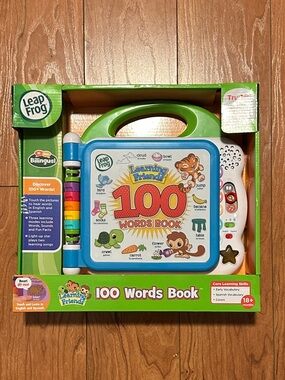 100 Words Book - Green Interactive Learning Toy